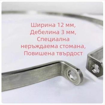 Изключително широка и дебела дъска за рязане от неръждаема стомана с подсилен метален пръстен, устойчива на напукване.