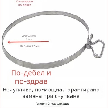 Изключително широка и дебела дъска за рязане от неръждаема стомана с подсилен метален пръстен, устойчива на напукване.