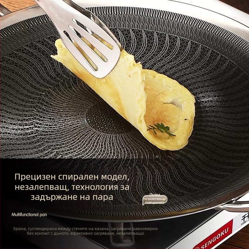 Изключително дебела барбекю плоча от 316 неръждаема стомана, незалепваща, за готвене на открито, без дим, съвместима с канистър котлон и индукционен котлон