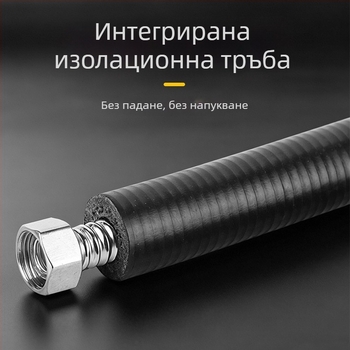 Удебелена изолирана гофрирана тръба за бойлер със защита срещу експлозия, 304 неръждаема стомана, висока температура, слънчев входен маркуч 1/2 инча