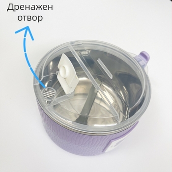 2024 Купа за инстант нудели с капак, 304 неръждаема стомана, дренажна функция, подходяща за студентски общежития, сладка и забавна посуда