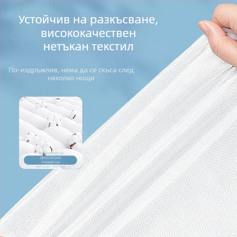 Еднократен комплект за влакови купета – три части: чаршаф за легло и преносим едноспален спален чувал за пътуване с високоскоростен влак