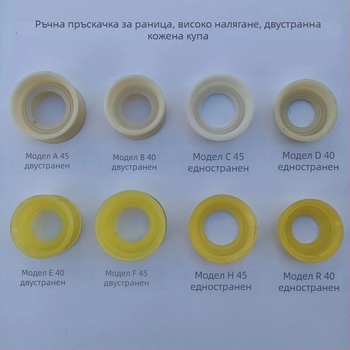 Ръчна ранична пръскачка с кожена купа, двустранно високонапорна, старинна пръскачка за защита на растения