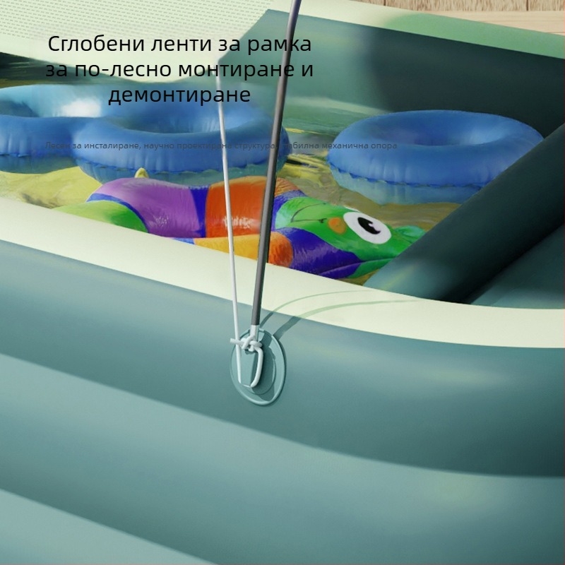Надуваем PVC басейн за деца и бебета за външна употреба