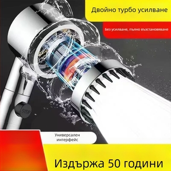 Немска душ глава с филтър и масаж за високо налягане