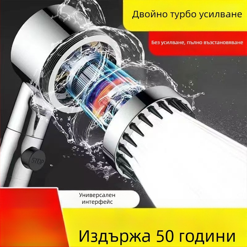 Немска душ глава с филтър и масаж за високо налягане