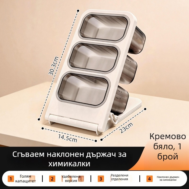 Кутия за маркери за деца и ученици, настолен органайзер с голям капацитет за писалки, четки и цветни моливи, наклонен държач