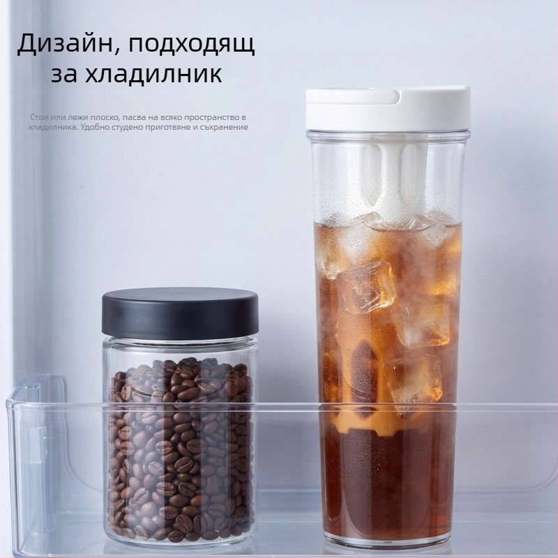 Пот за студено варене на кафе 1000 ml – голям капацитет; за плодово чай, черно кафе и студена вода; преносим