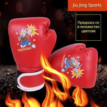 Дишащи боксови ръкавици Muay Thai за възрастни и деца, тренировъчни PU ръкавици, модел QJ-1