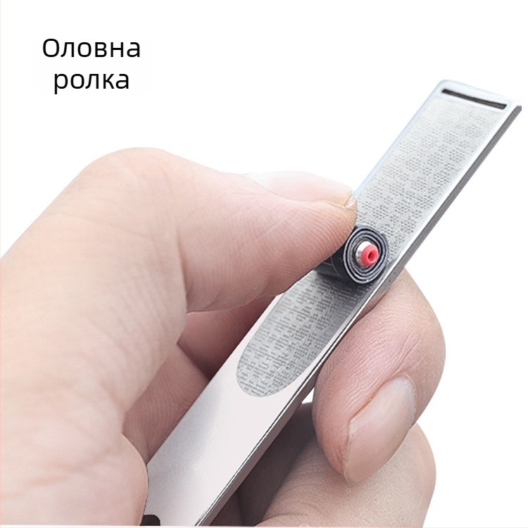 Неръждаема стомана ролкова плоча за риболовно оборудване, удебелена и с улей, малки аксесоари
