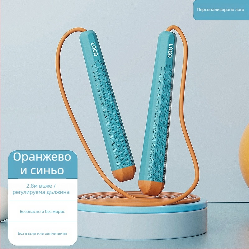 Детско скоростно въже за скачане с макароненоцветни дръжки, без заплитане, професионално въже за тренировки и фитнес за ученици