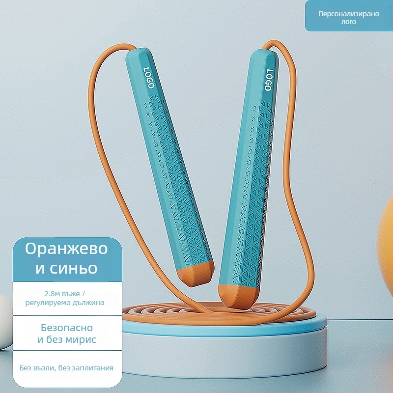 Детско скоростно въже за скачане с макароненоцветни дръжки, без заплитане, професионално въже за тренировки и фитнес за ученици
