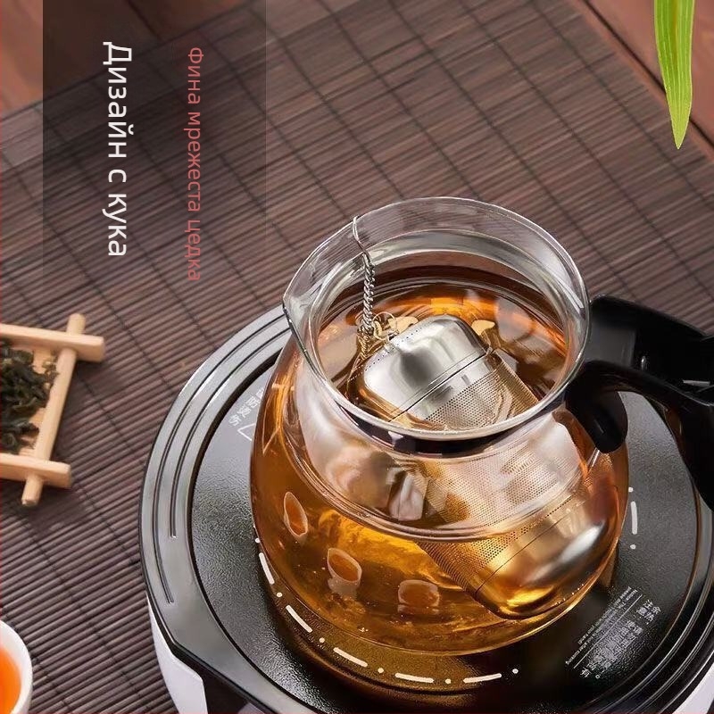 Чайна цедка от 304 неръждаема стомана със Seasoning Ball – филтър за чай и разделител за вода