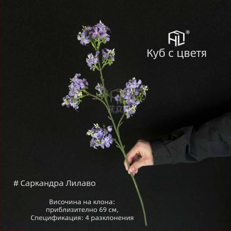 Изкуствено зелено растение с османтус, нов модел; компактна настолна флорална аранжировка за домашен декор и декорация на сватбена зала.