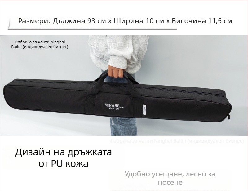 Чанта за въдица за риболов на открито, преносима чанта за оборудване за риболов, съхранение на примамки и макари, от Oxford плат