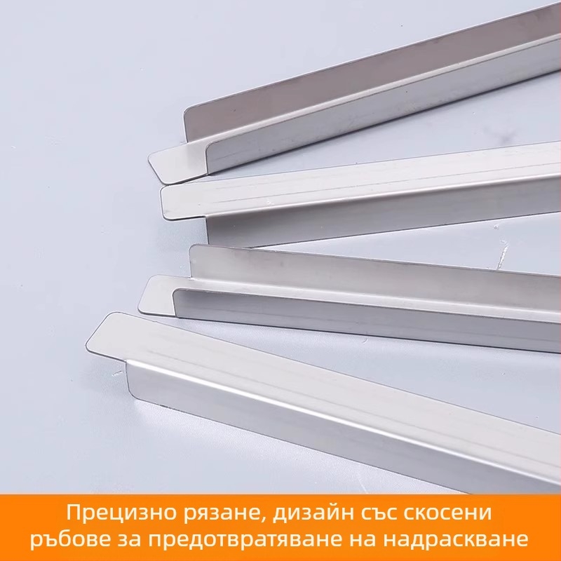 Стоманен разделител за тави и опорна пръчка за витрина и фризерна ракла, напречна пръчка против падане