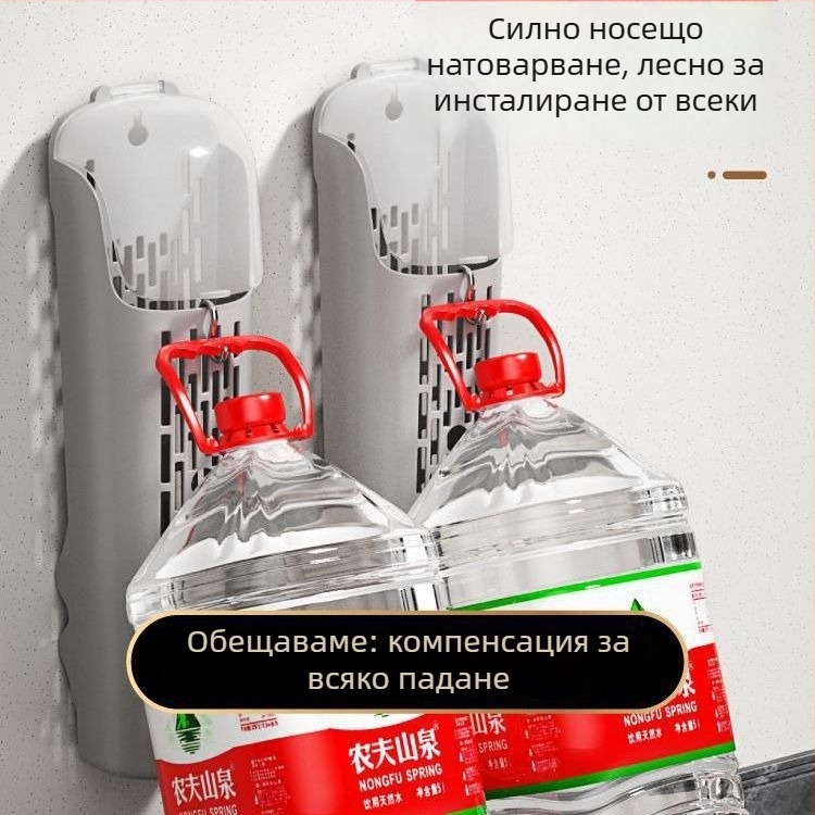 Пластмасов държач за клечки за хранене с дренаж, кухненски органайзер за клечки, стенен държач с капак