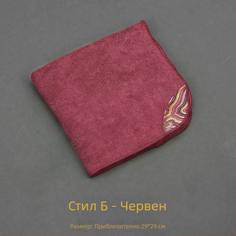 Cloud Brocade чайна кърпа, абсорбираща квадратна кърпа, удебелена покривка за чайник, голям дзен стил, японски дизайн