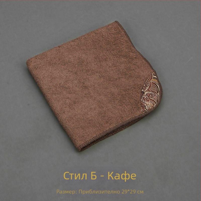 Cloud Brocade чайна кърпа, абсорбираща квадратна кърпа, удебелена покривка за чайник, голям дзен стил, японски дизайн
