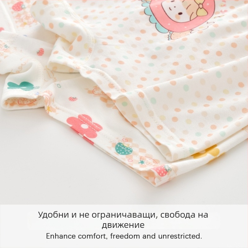 Детски момичешки боксерки от Ice Silk за растеж през лятото, тънък стил, средна талия, за деца 3-8 г.