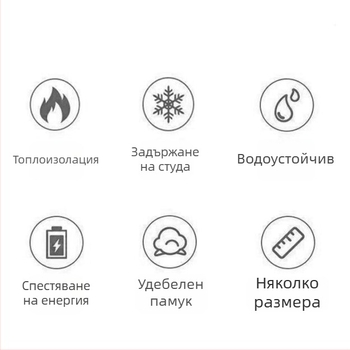 Усилен изолационен калъф за фризер, енергоспестяващ, термоизолационен капак, водоустойчив защитен калъф за ледени десерти