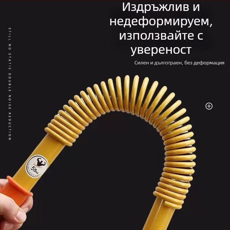 Златен пружинен лост за ръце, домашен фитнес уред за професионално трениране на гръдни мускули, разширение на гърдите, 60 кг