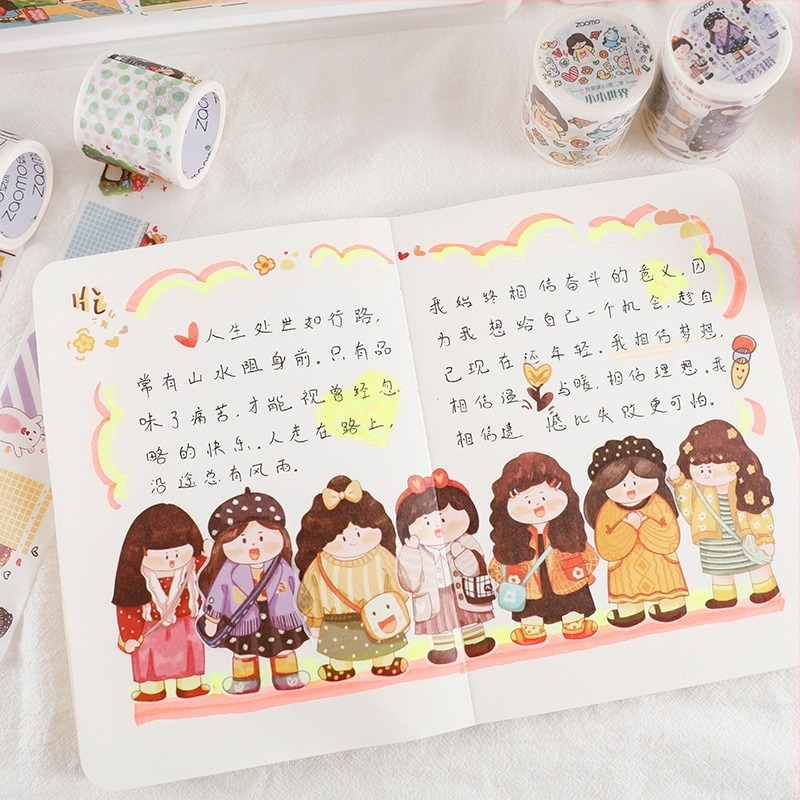 Washi лента Fat Planet 2.0 Season 2 — 12 декоративни стикера за дневник и DIY украса
