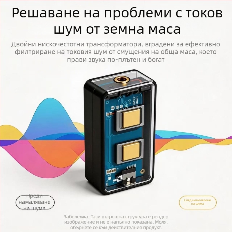 3.5 мм аудио изолатор с общо заземяване, филтър за шум в аудиото, антишум за ток, AUX аудио изолатор