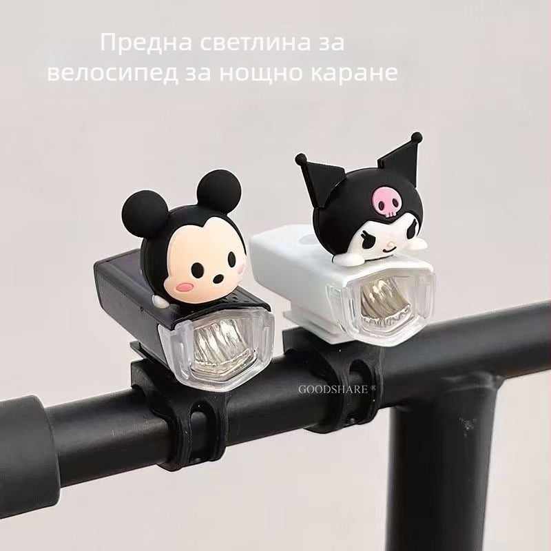 Презареждаща се предна светлина за велосипед за деца, ярка и водоустойчива за нощно каране