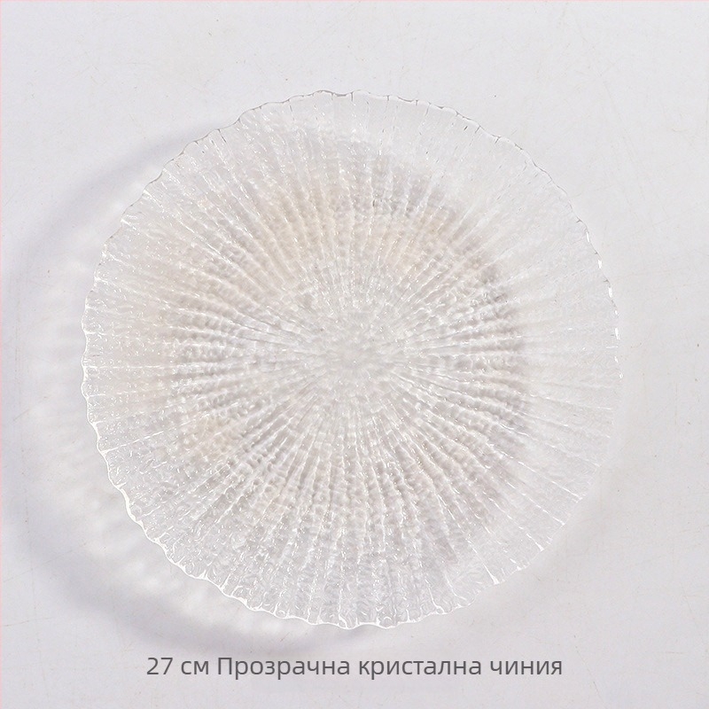 Комплект петлистни плочи с флорални кантове - големи стъклени плочи за хол и кухня, златист ръб, за закуски и лакомства
