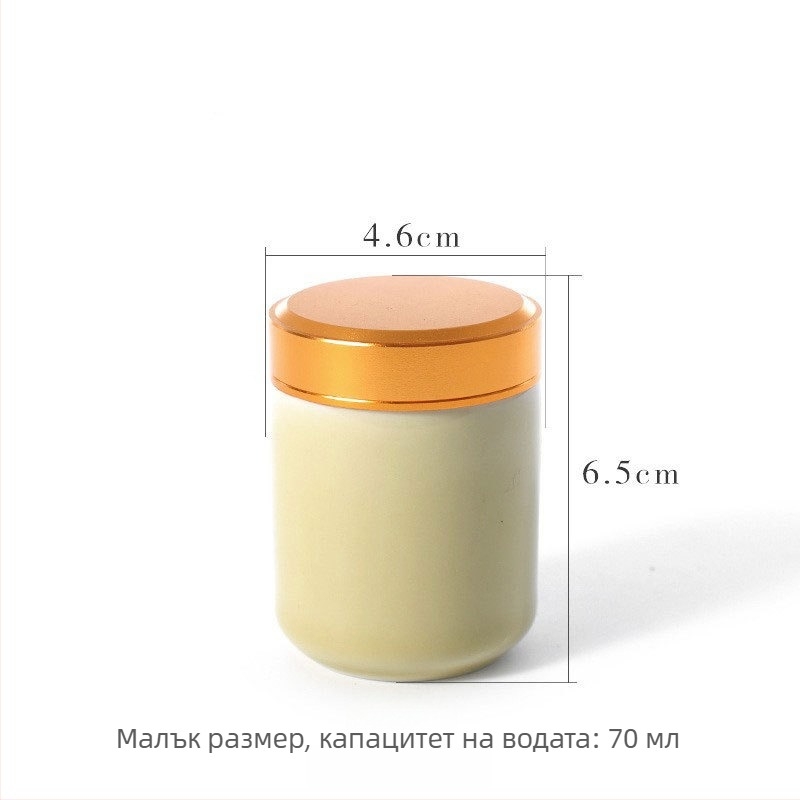 Longquan Celadon керамична чайна кутия, малка преносима туристическа кутия с херметично уплътнение, подаръчна опаковка за чай