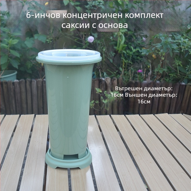 Саксия за орхидеи, зелена пластмасова, специална за орхидеи, удебелена и висока конструкция