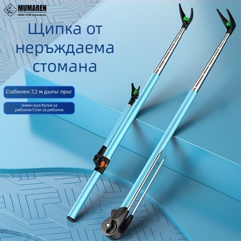 Държач за риболовни пръти от неръждаема стомана със земен щифт за Jeep Wrangler