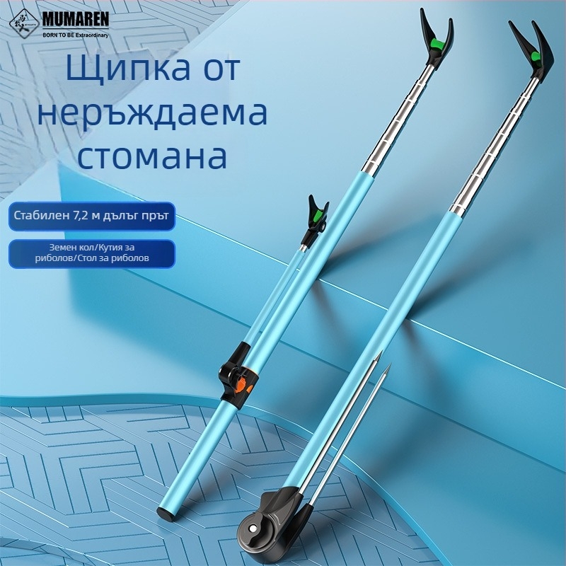 Държач за риболовни пръти от неръждаема стомана със земен щифт за Jeep Wrangler