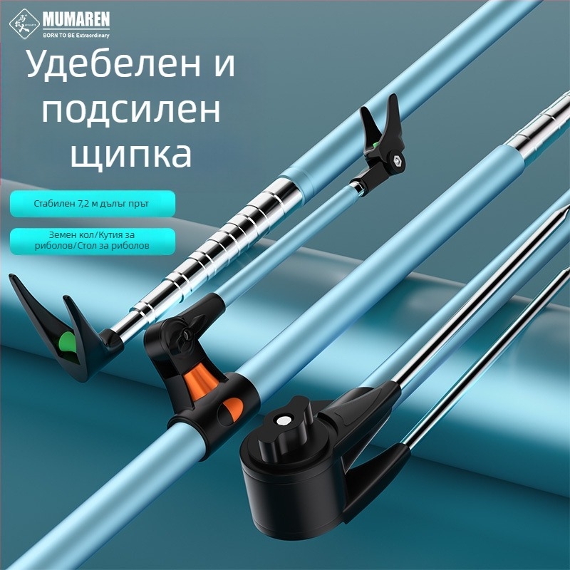 Държач за риболовни пръти от неръждаема стомана със земен щифт за Jeep Wrangler