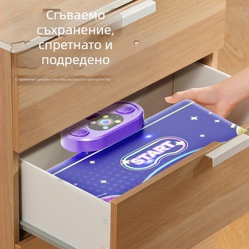 Bluetooth музикална танцова подложка с LED светлини за деца — вътрешни упражнения и образователна игра