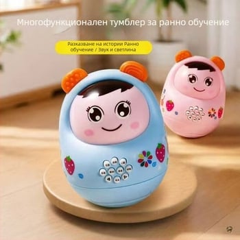 Детска образователна машина за истории с мултифункционална музика и светлина, интерактивна обучаваща играчка