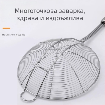 Неръждаема стомана лъжичка за говеждо горещ котел със закачалки, висящ кухненски инструмент, против изплъзване и против изгаряне