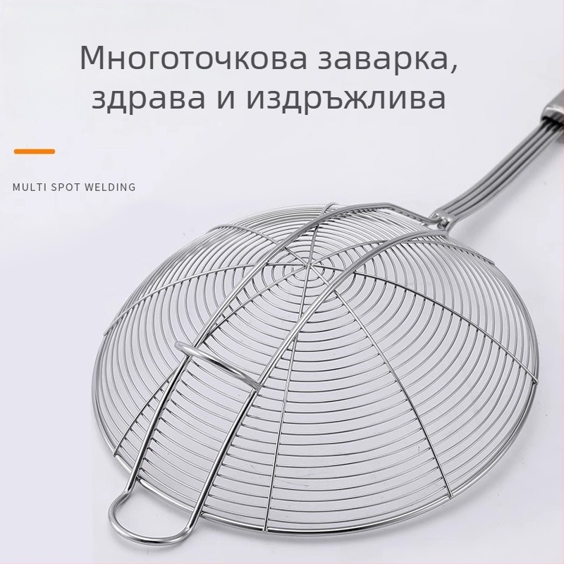 Неръждаема стомана лъжичка за говеждо горещ котел със закачалки, висящ кухненски инструмент, против изплъзване и против изгаряне