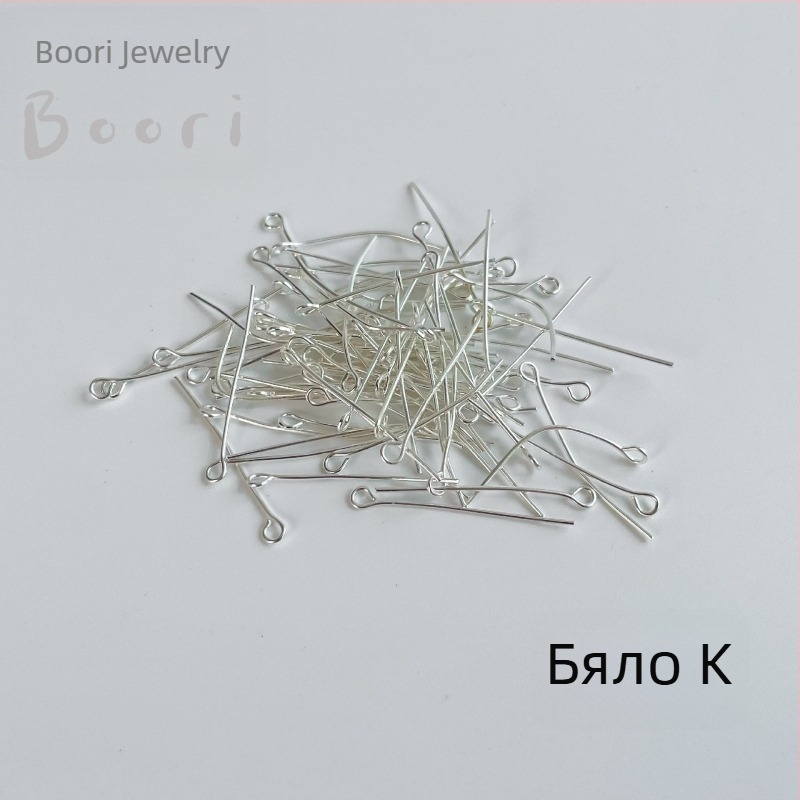 DIY материали за бижута: 9-символна игла за нанизване на мъниста, висулка за колие, 0,5 кг на пакет