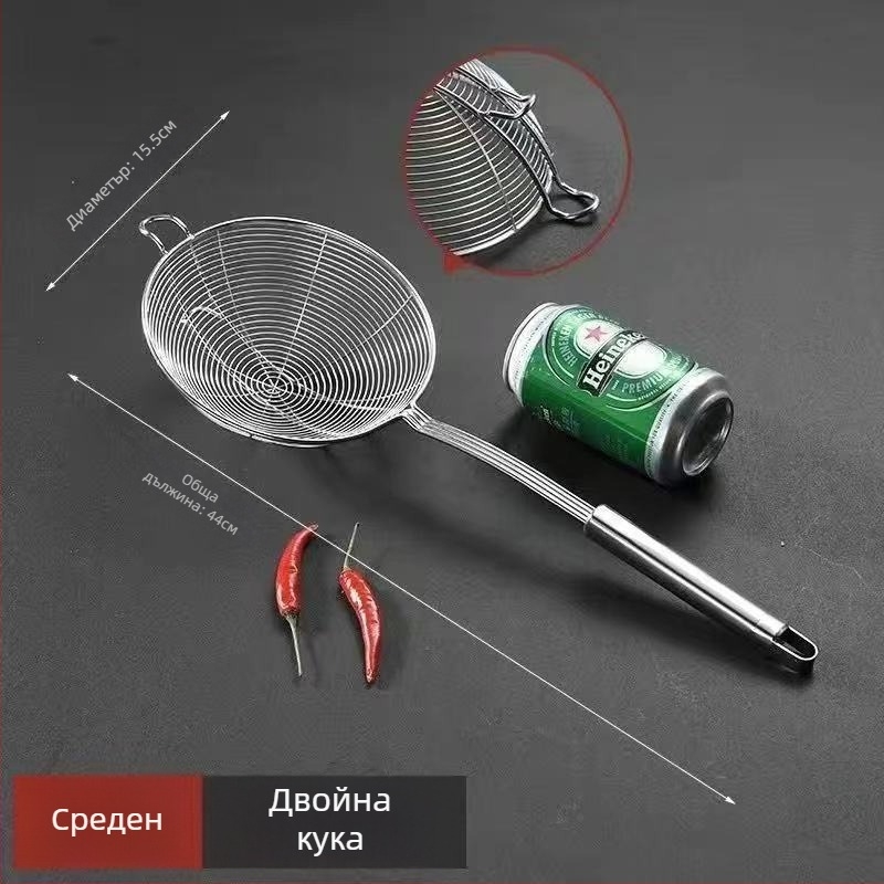 Сито и филтър от 304 неръждаема стомана за гореща тенджера и пържене – кухненски уред