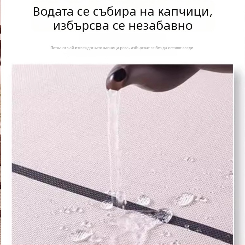 Нов китайски дзен стил бамбукова покривка за чайна маса – ленено-памучна дълга подложка за чайна маса, декорация за ТВ шкаф и холна маса