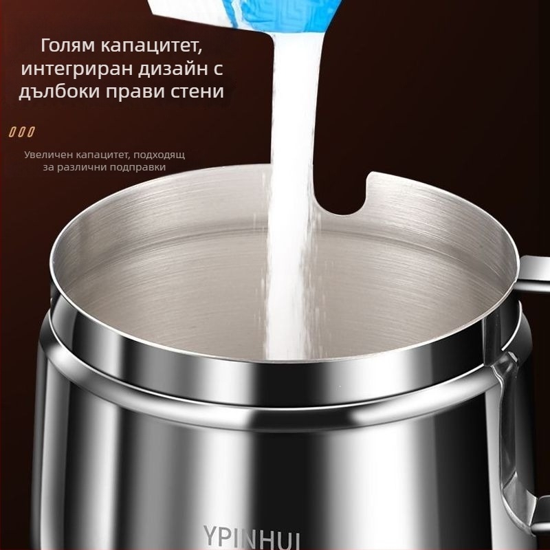 Канистра за чили масло от 304 неръждаема стомана, голям капацитет, термоустойчива кухненска подправка
