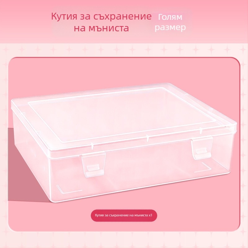 Комплект попълващи мънини за мозайка, 120 цвята, 2.6 мм малки мънини, пакет за съхранение и бутилка за съхранение