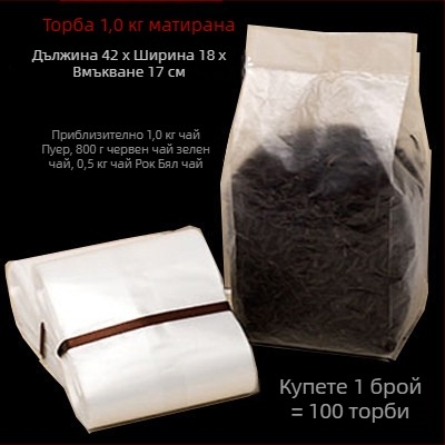 Прозрачни вътрешни торбички за чайни кутии