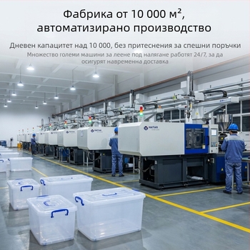 Прозрачна екстра-голяма пластмасова кутия за съхранение с колела за дрехи, играчки, книги и завивки