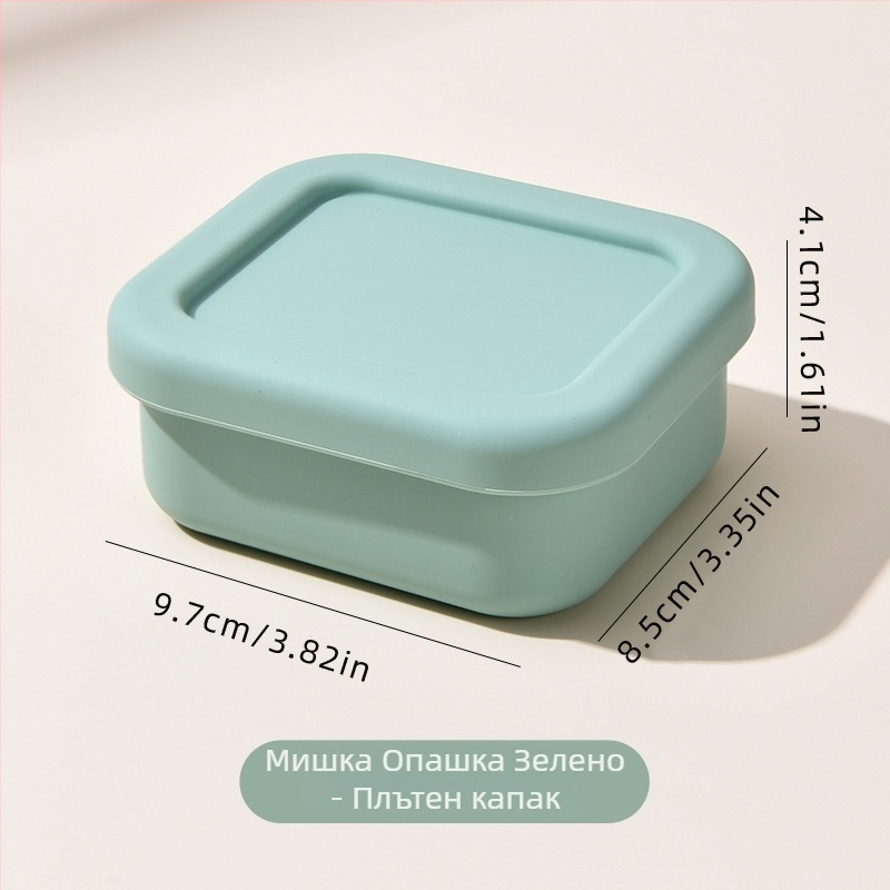 Силиконова сапунена кутия за пътуване на открито, мултифункционална преносима кутия за съхранение с отцеждане на сапуна