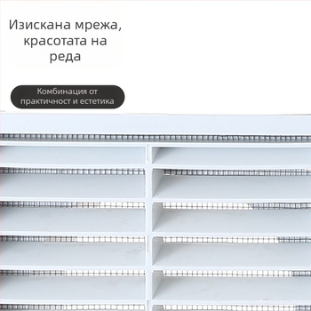 PP решетъчен стенен въздушен изход за вентилация, еднослоен, за кухня, дом и индустриална употреба