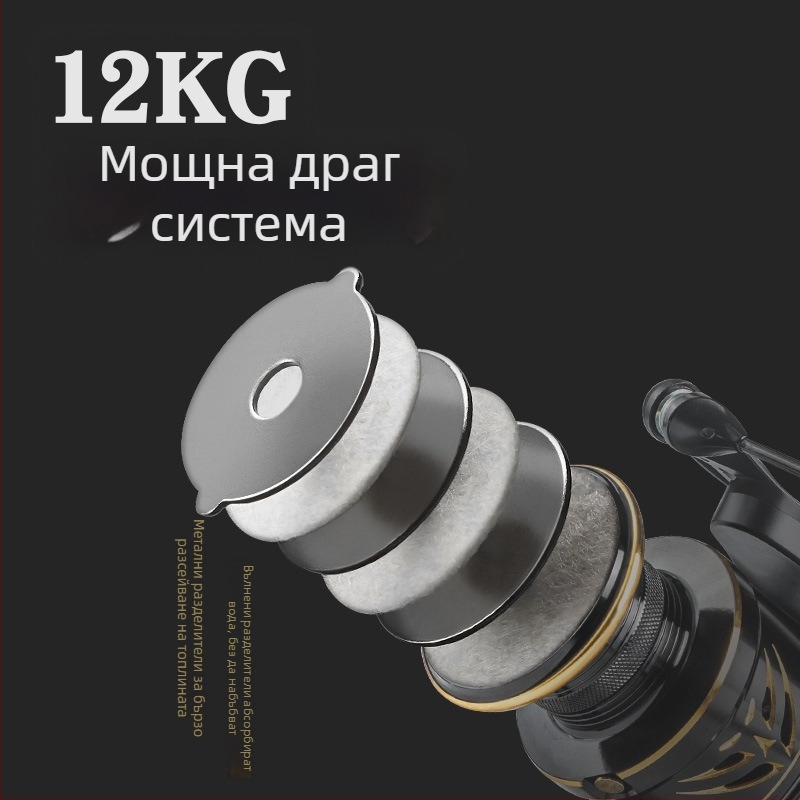 Pool Blade метална риболовна макара за големи риби — спининг и кастинг, дълъг размах за морски риболов
