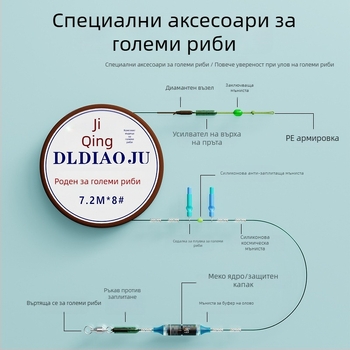 Cloud Flying Fish комплект главна риболовна линия за големи риби, цял комплект с висока якост за карпови риби